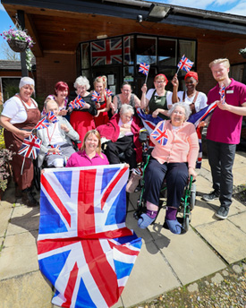 NURSING HOME CELEBRATES VE DAY